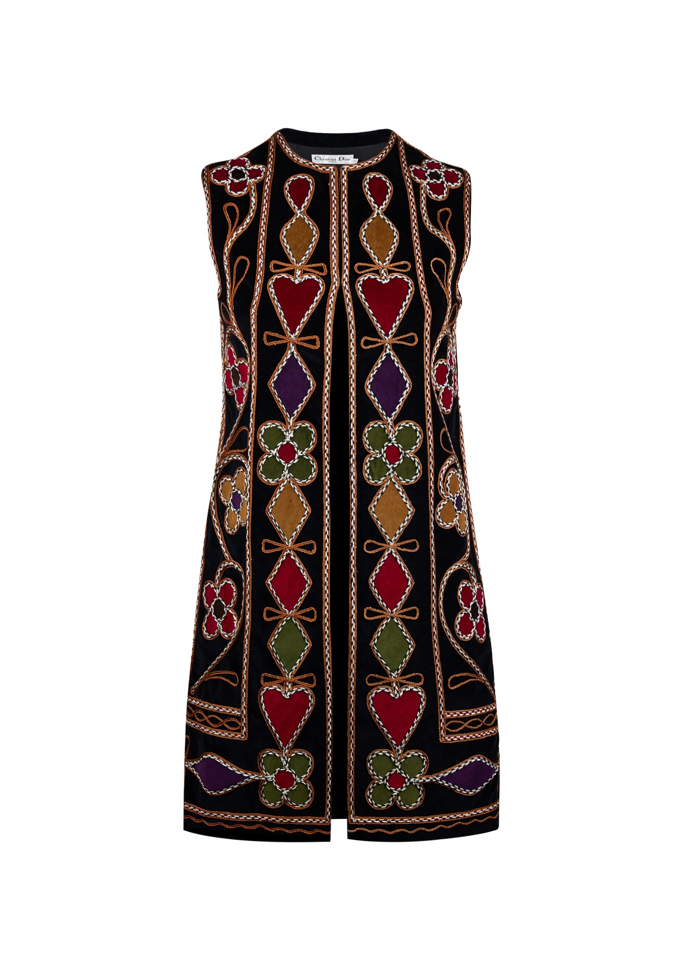 Christian Dior Multicolor Velvet Vest