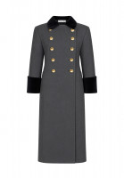 Christian Dior Coat with Black Cuffs
