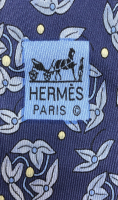 Hermès Blue Tie