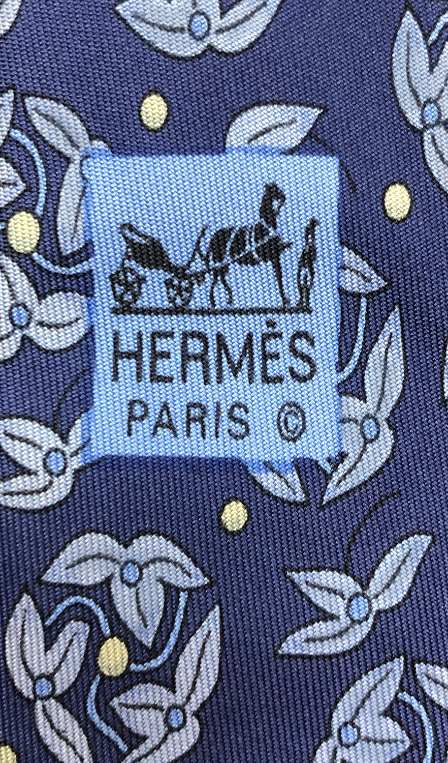 Hermès Blue Tie