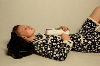 Chanel Black And White Spotted Tweed Suit