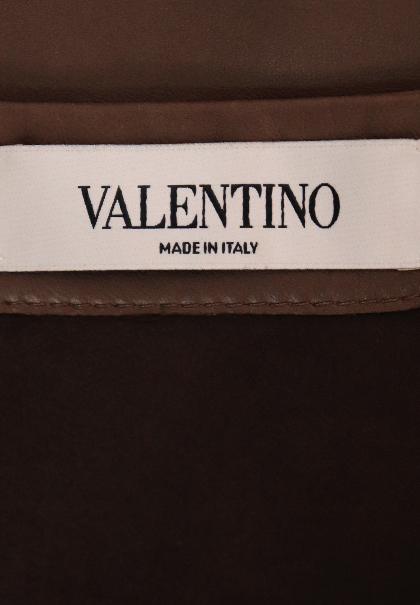 Valentino Leather Skirt