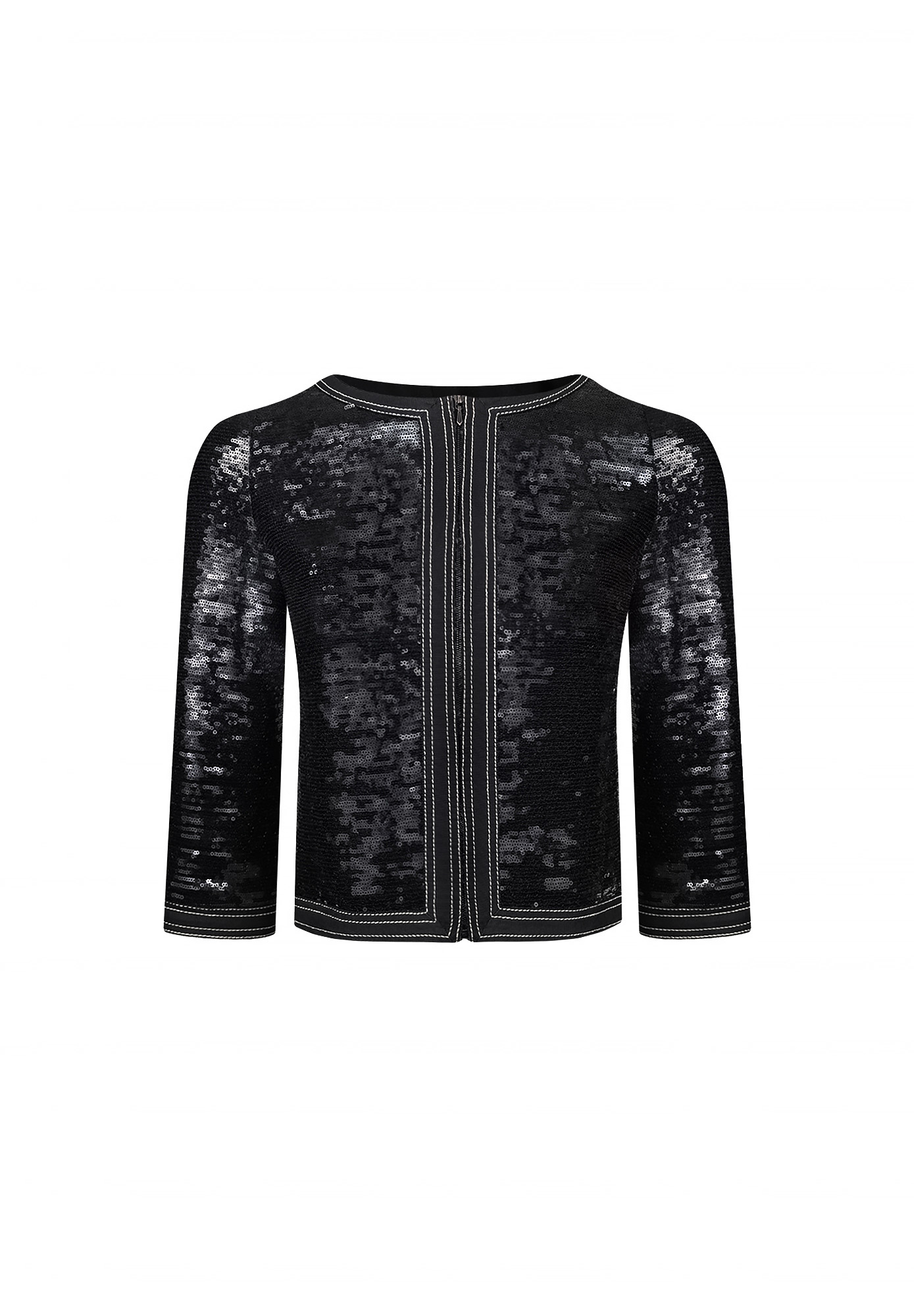 Chanel Cropped Jacket With Sequins