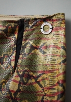 Chanel Leather Trousers With Reptile Print