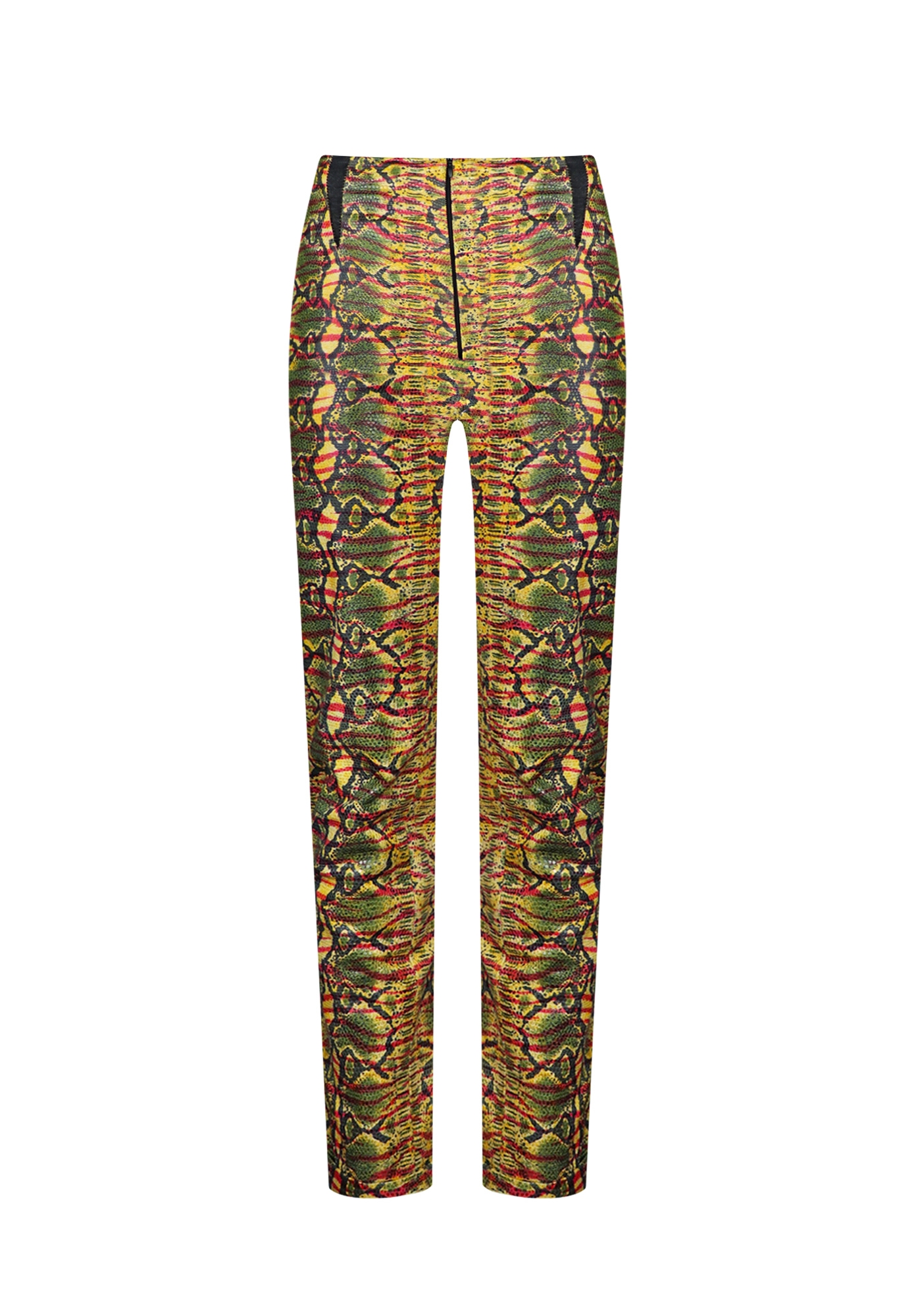Chanel Leather Trousers With Reptile Print