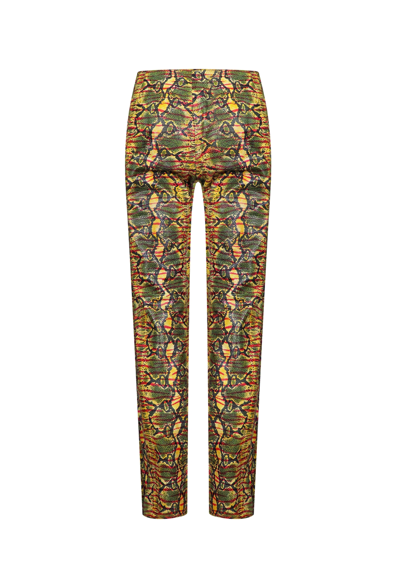 Chanel Leather Trousers With Reptile Print