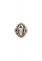 Hollycraft Vintage Crystals Clip-On Earrings