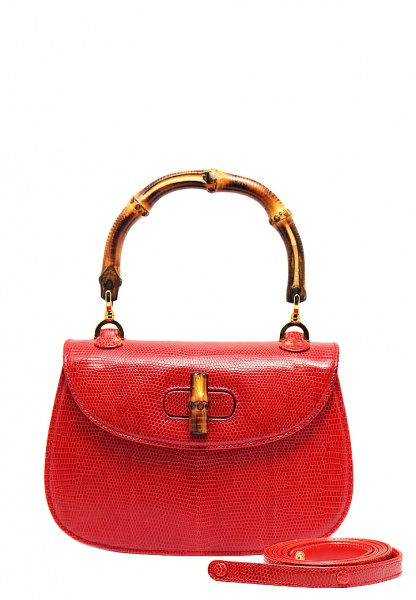 Gucci Bamboo Reptile Handbag
