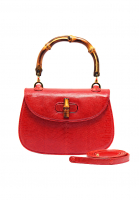 Gucci Bamboo Reptile Handbag