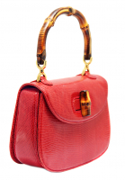 Gucci Bamboo Reptile Handbag