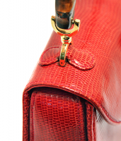 Gucci Bamboo Reptile Handbag