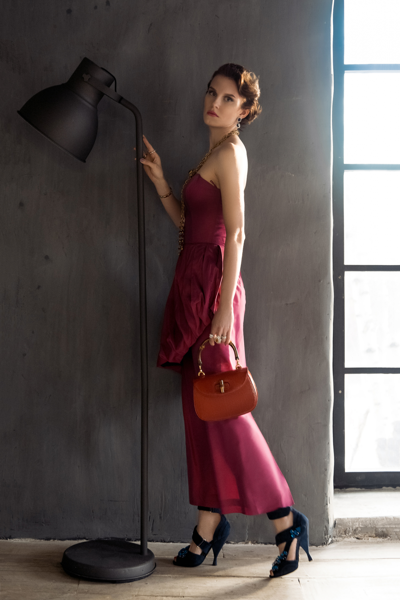 Gucci Bamboo Reptile Handbag