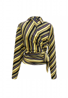 Gucci Striped Silk Blouse