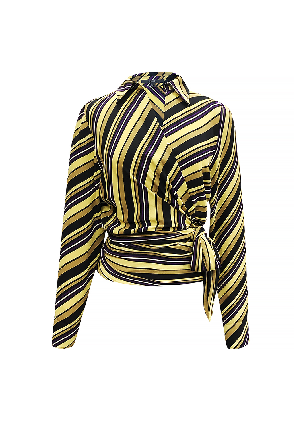 Gucci Striped Silk Blouse