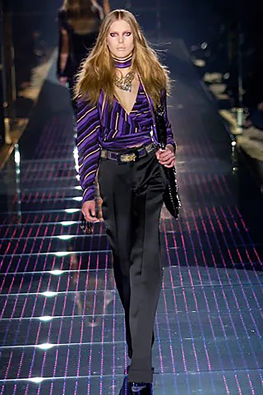 Gucci Striped Silk Blouse