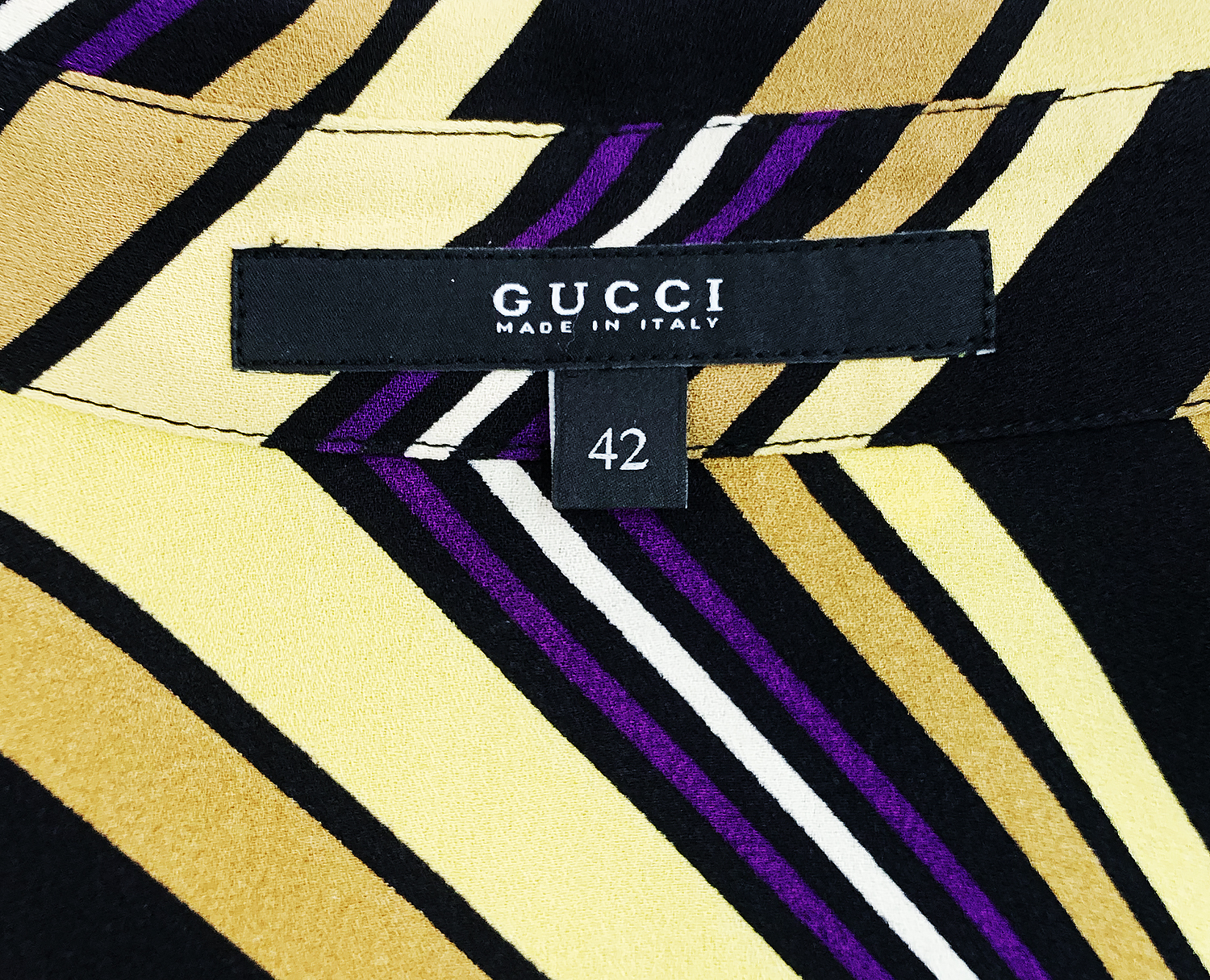 Gucci Striped Silk Blouse