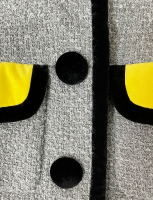 Chanel Gray Trimmed Jacket