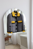 Chanel Gray Trimmed Jacket