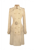Burberry Beige Suede Trench
