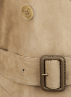 Burberry Beige Suede Trench