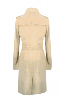 Burberry Beige Suede Trench