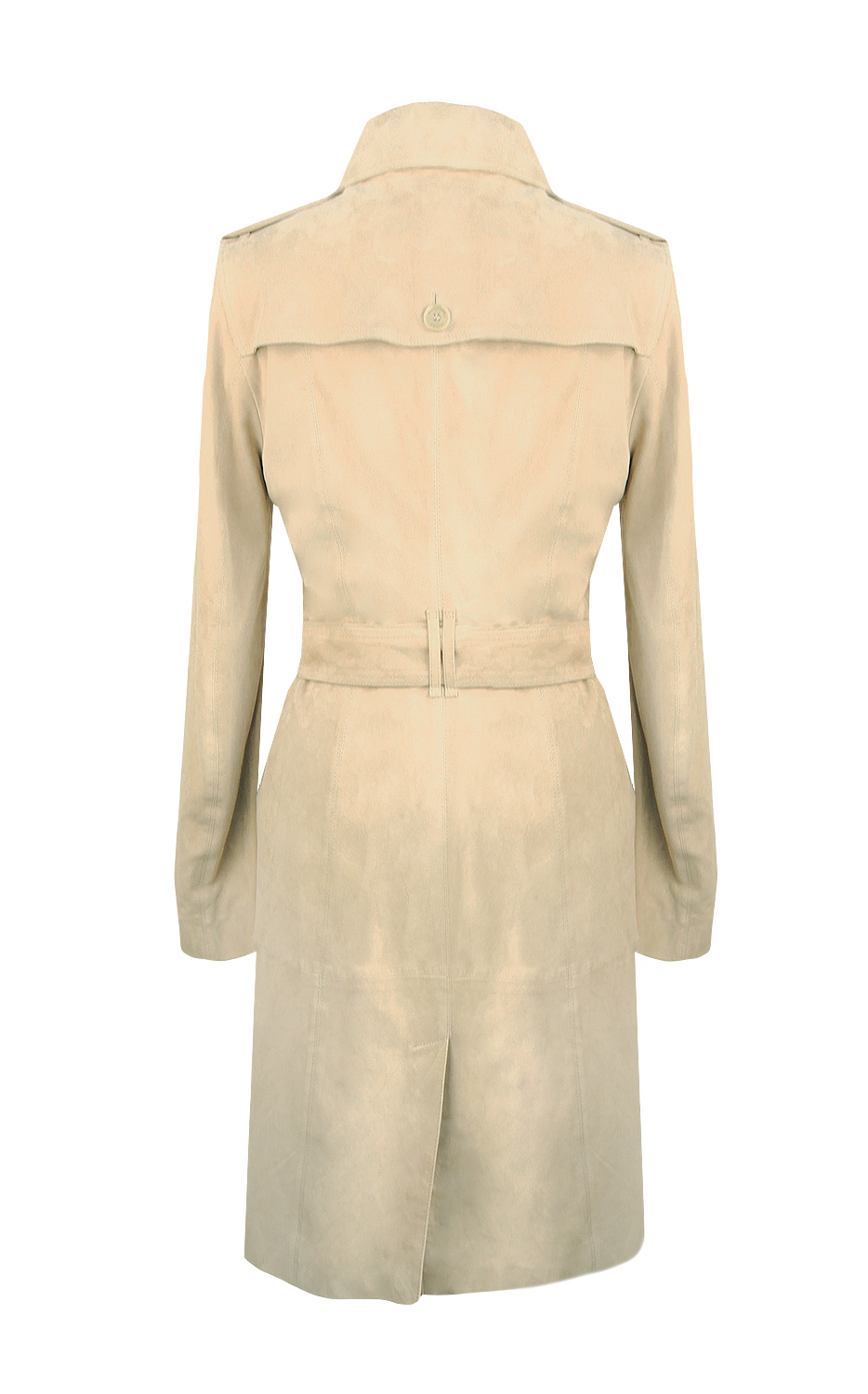 Burberry Beige Suede Trench