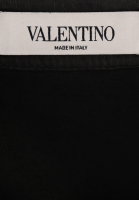 Valentino Black Leather Skirt