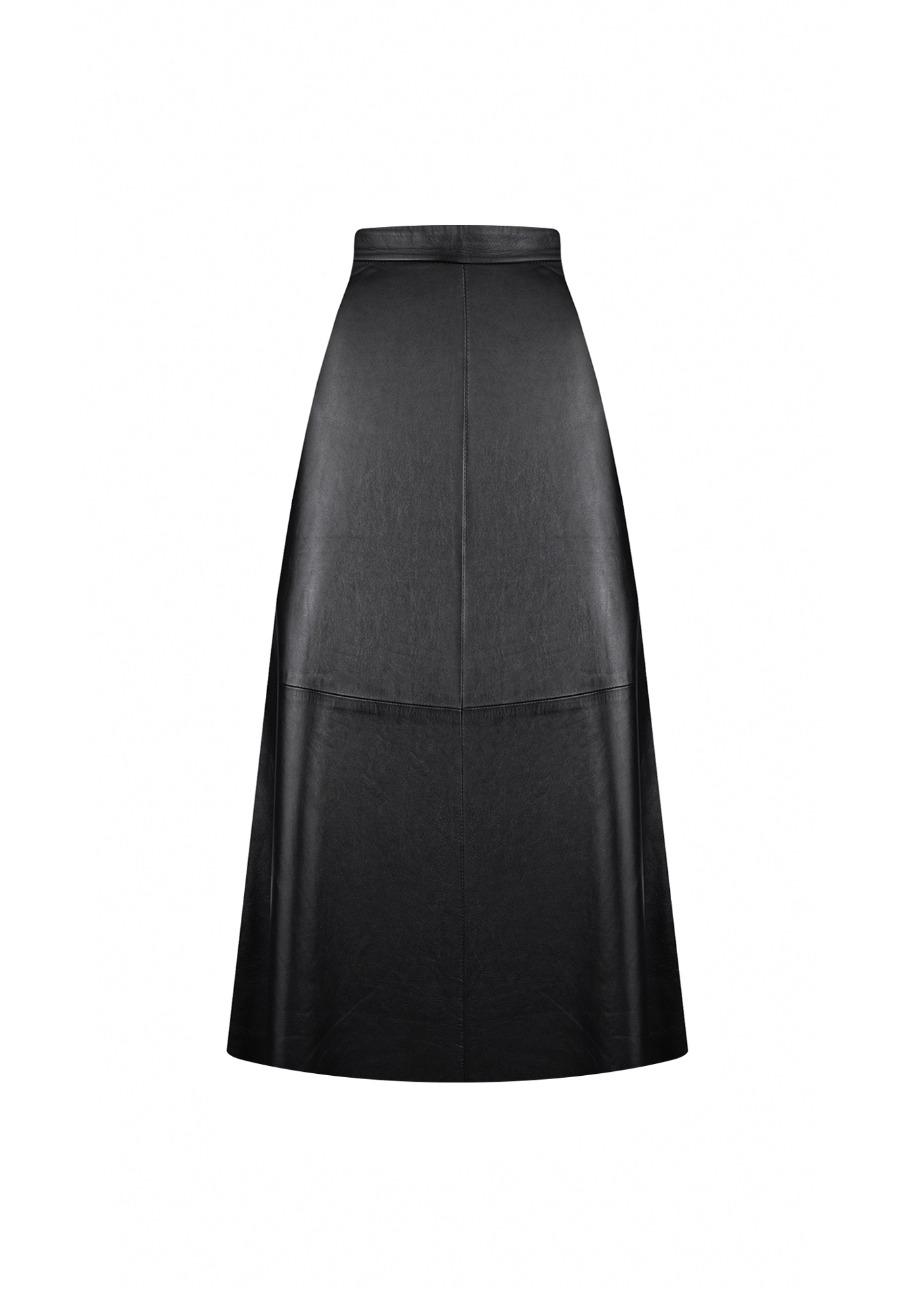 Valentino Black Leather Skirt
