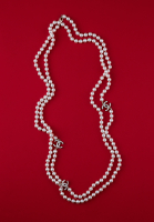 Chanel Pearl Necklace With Logo
