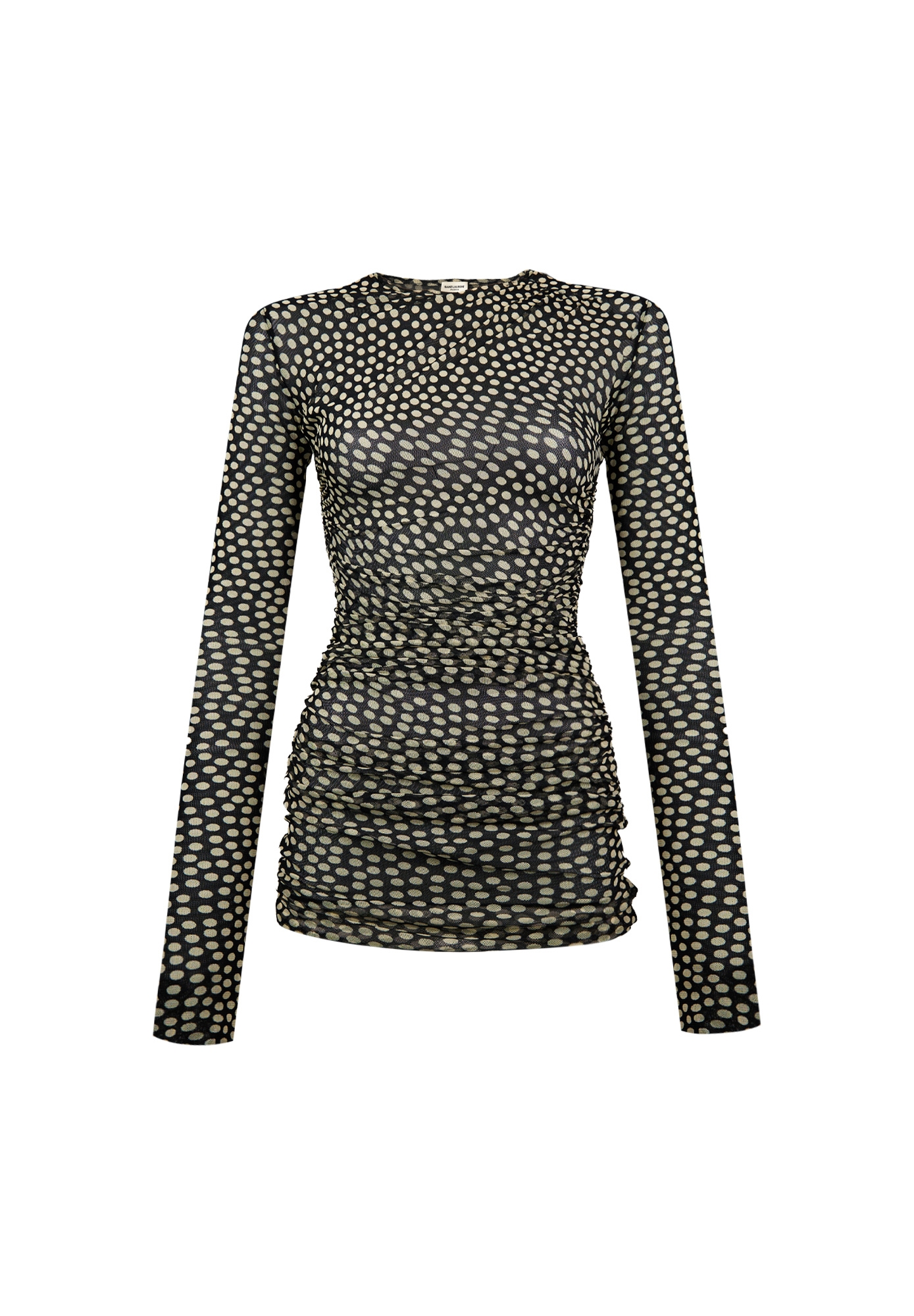 Saint Laurent Polka Dot Mini Dress