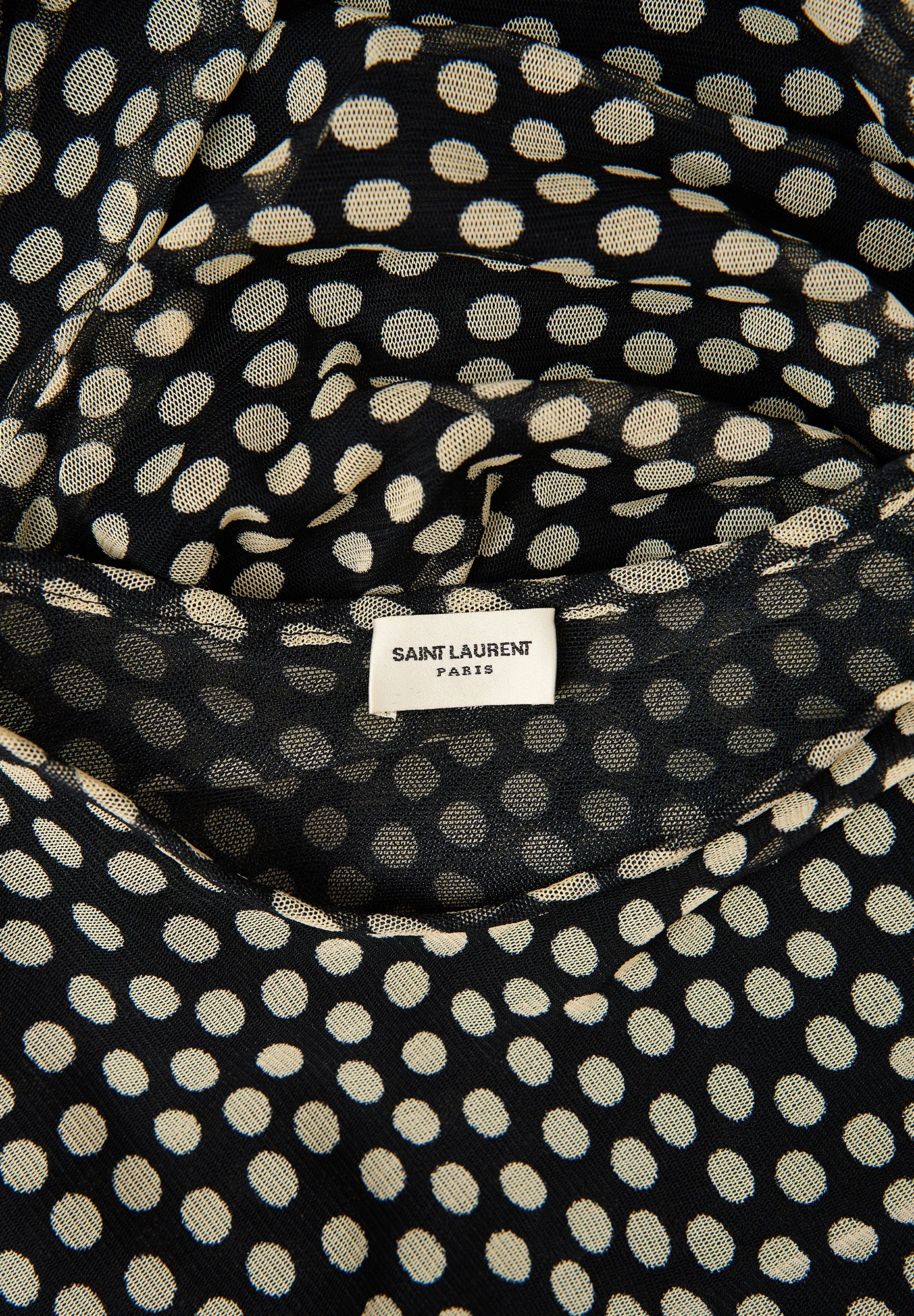 Saint Laurent Polka Dot Mini Dress