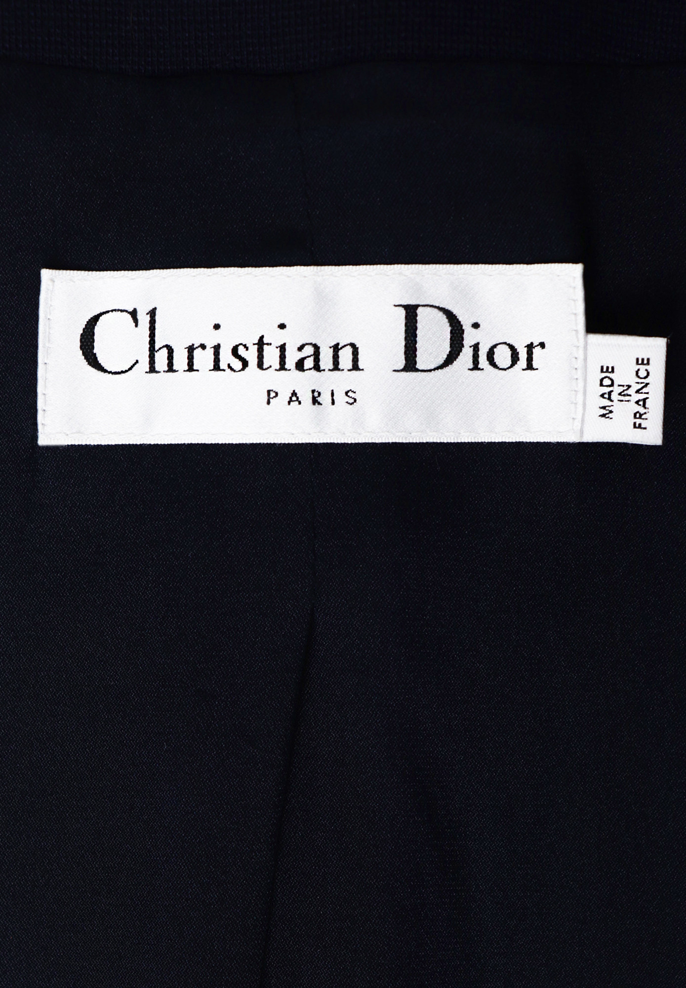 Christian Dior Navy Blue Wool Dress