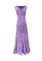 Lanvin Violet Flowers Dress