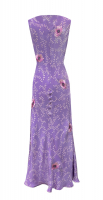 Lanvin Violet Flowers Dress