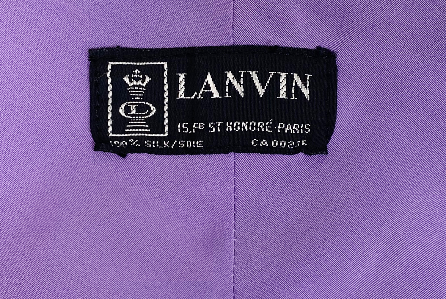 Lanvin Violet Flowers Dress