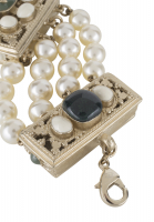 Chanel Gold Bracelet With Pearls