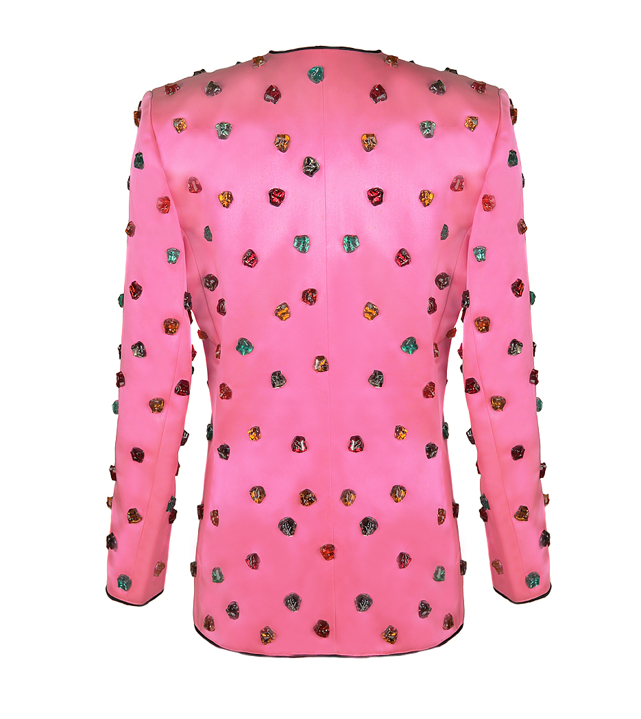 Yves Saint Laurent Jacket Covered with Multi-Coloured Crystals