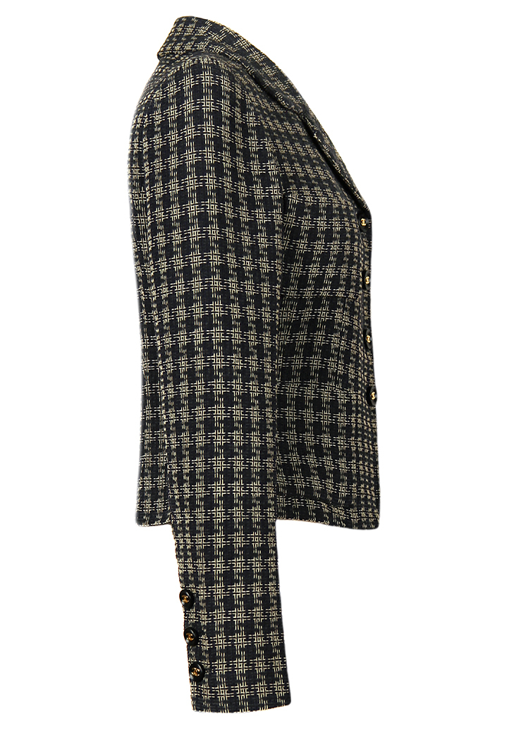 Chanel Plaid Tweed Jacket