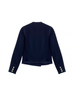 Chanel Navy Trimmed Jacket