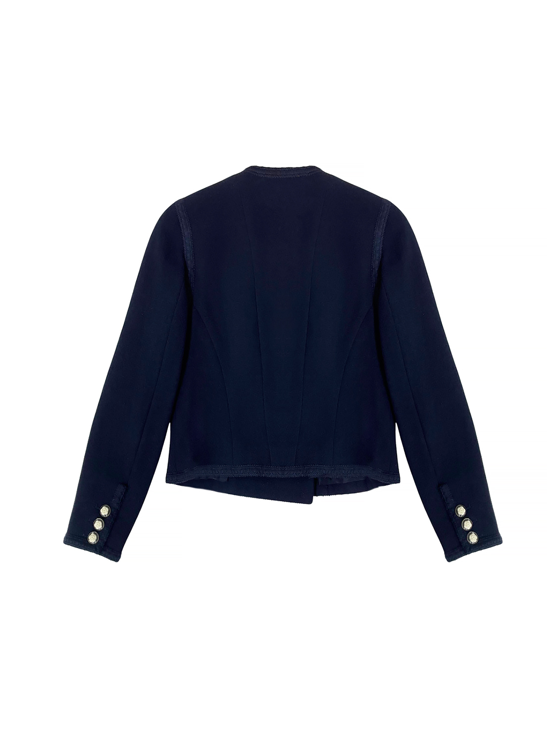 Chanel Navy Trimmed Jacket