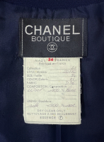Chanel Navy Trimmed Jacket
