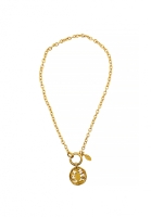 Chanel Logo Pendant Necklace