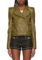 Balmain Leather Biker Jacket