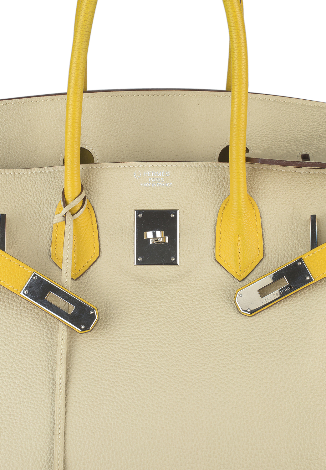 Hermès Birkin 35 Bicolor Soleil Parchemin Togo 