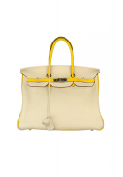 Hermès Birkin 35 Bicolor Soleil Parchemin Togo 