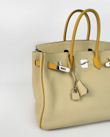 Hermès Birkin 35 Bicolor Soleil Parchemin Togo 