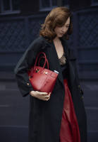 Gucci Leather Pleated Skirt