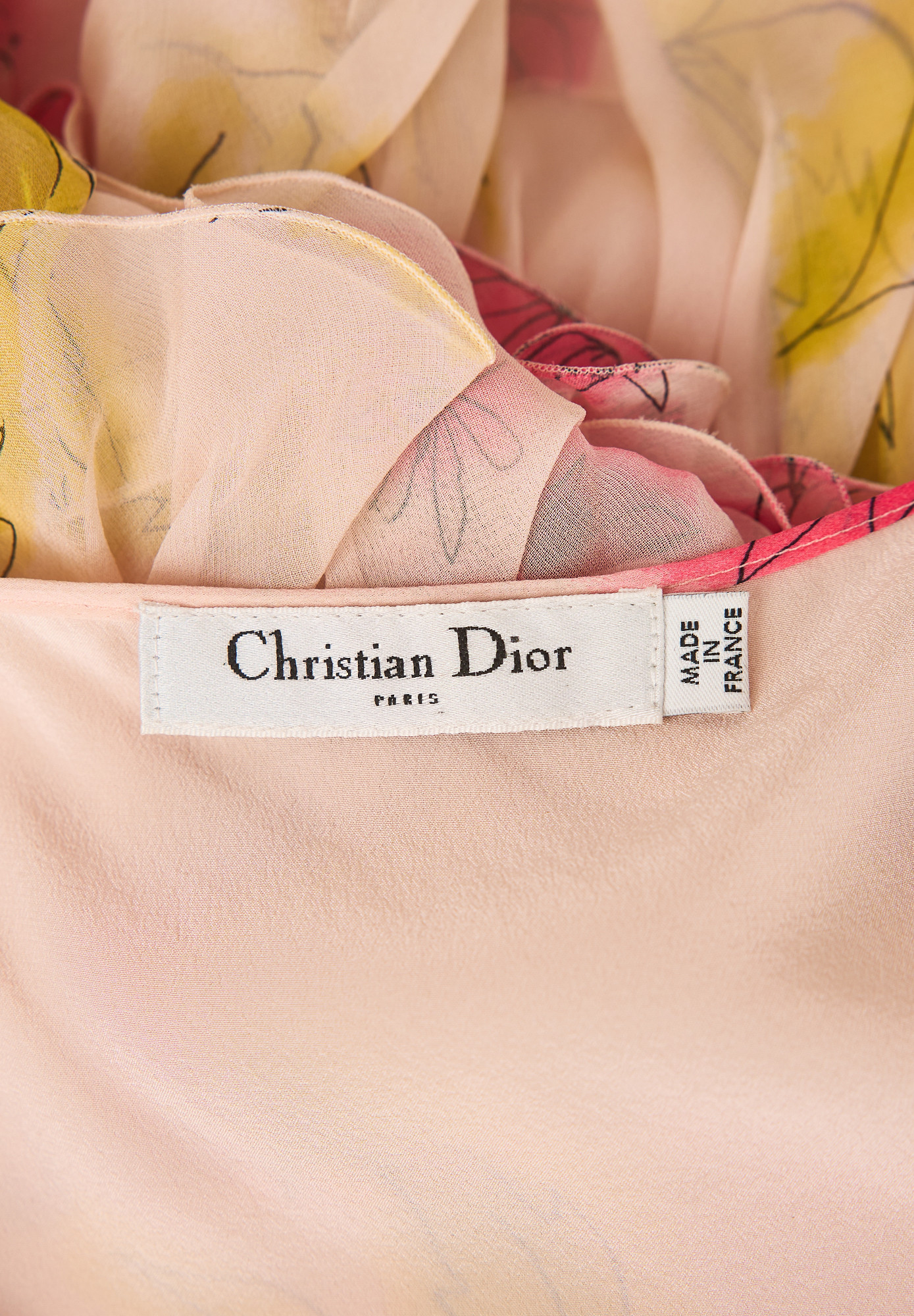 Christian Dior Silk Flower Dress