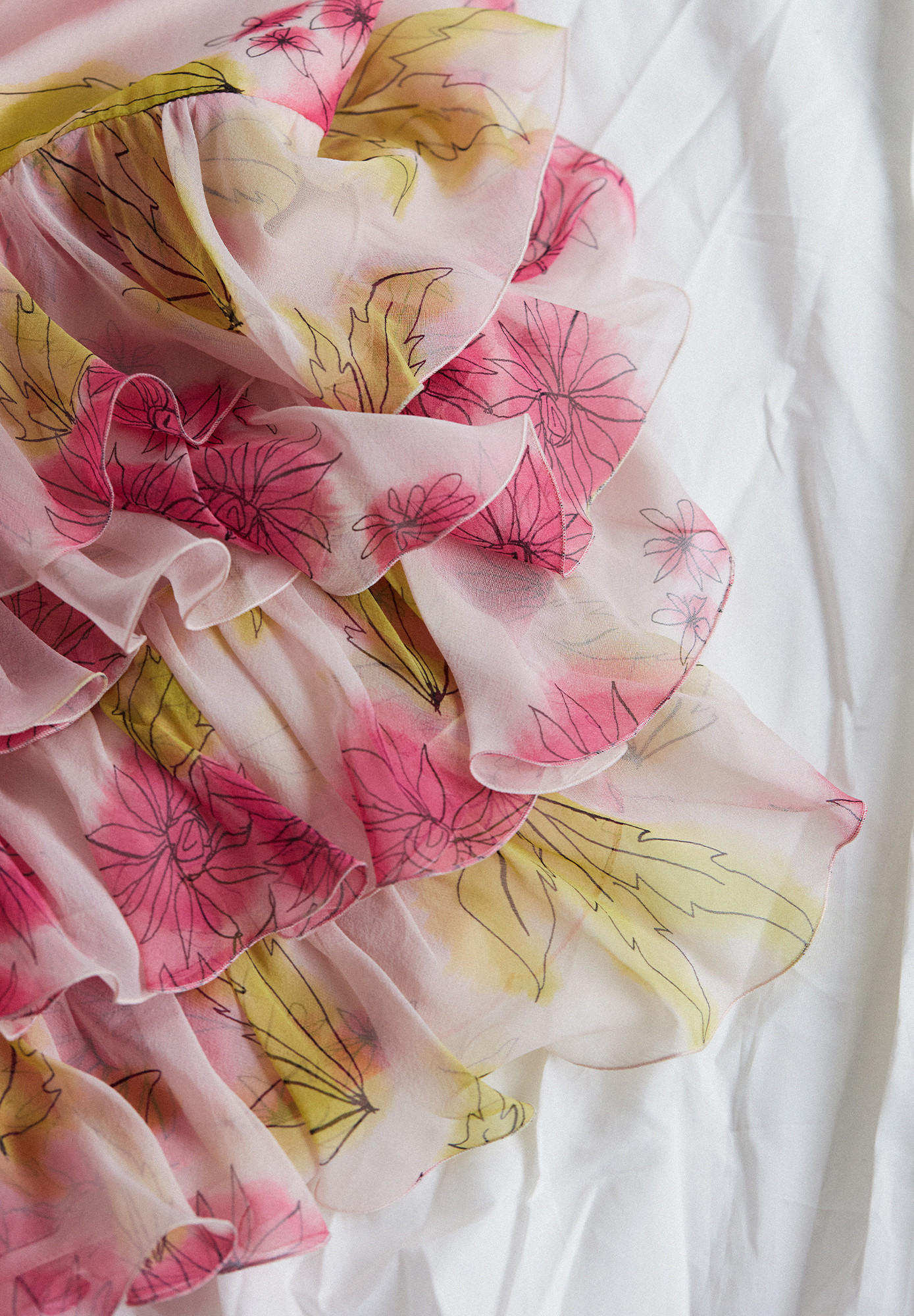 Christian Dior Silk Flower Dress