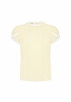Miu Miu Silk Top With Lace